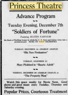 Princess Theatre - 02 Dec 1915